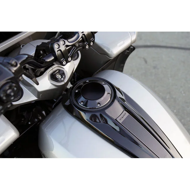 Arlen Ness Pop-Up Gas Cap Black For 24+ Touring, Black