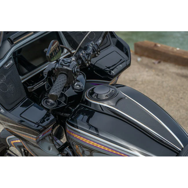 Arlen Ness Pop-Up Gas Cap Black For 24+ Touring, Black