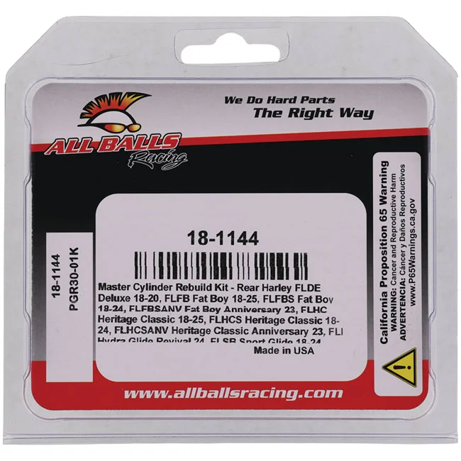 All Balls Master Cylinder rebuild kit. Rear