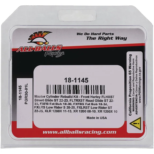 All Balls Master Cylinder rebuild kit. Front - 42736-08