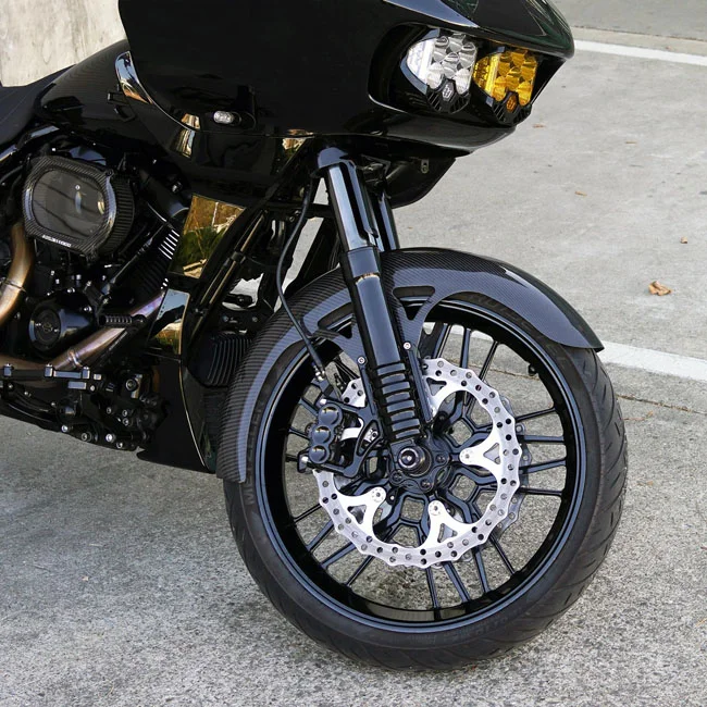 Arlen Ness Ness, 21" carbon fiber Wrapper front fender
