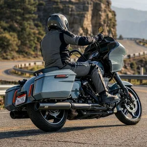 Track Series Track Series, 2-2 slip-on mufflers. Black. Slash Cut
