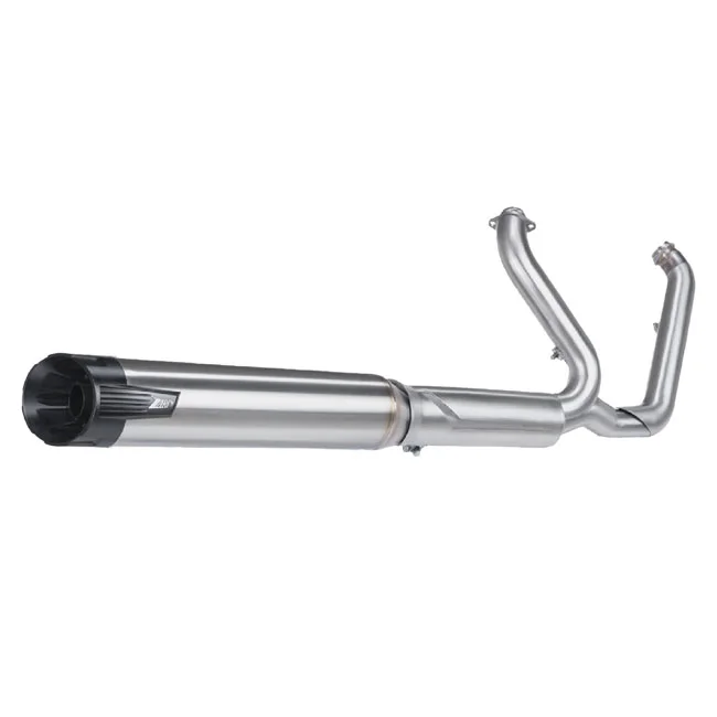 Zard Softail Euro 5+ 2-1 exhaust system. Satin stainless