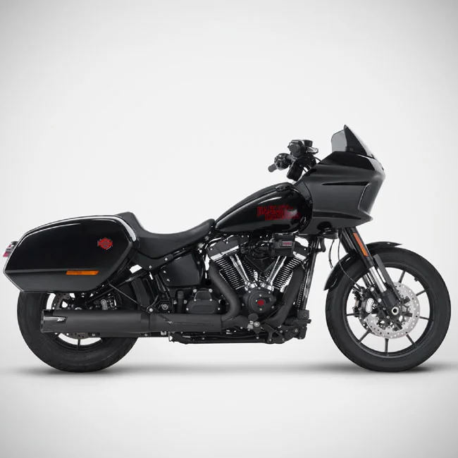 Zard Softail Euro 5+ 2-1 exhaust system. Black
