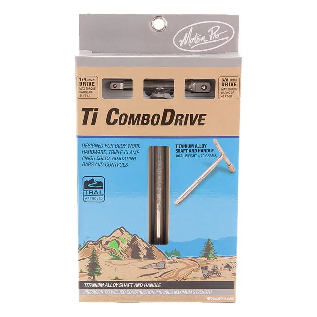 Motion Pro Ti T-handle Combo Drive, 1/4" & 3/8" drive