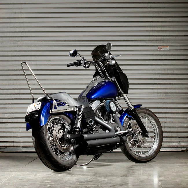 Biltwell Exfil sissy bar. Dyna. Chrome