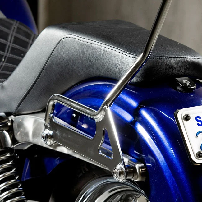 Biltwell Exfil sissy bar. Dyna. Chrome