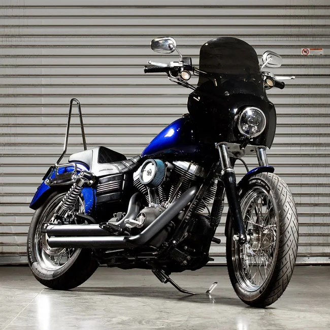 Biltwell Exfil sissy bar. Dyna. Chrome