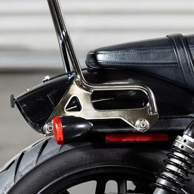 Biltwell Exfil sissy bar. 04-20 XL Sportster. Chrome