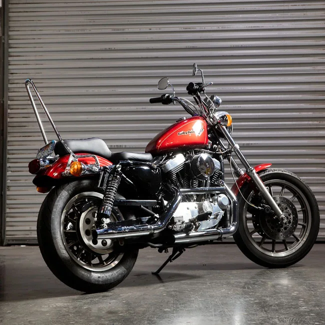 Biltwell Exfil sissy bar. 96-03 XL Sportster. Chrome
