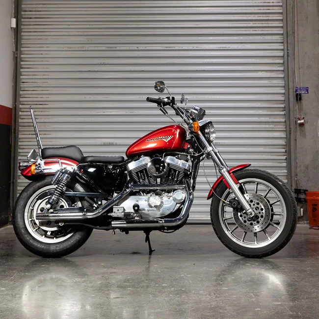 Biltwell Exfil sissy bar. 96-03 XL Sportster. Chrome