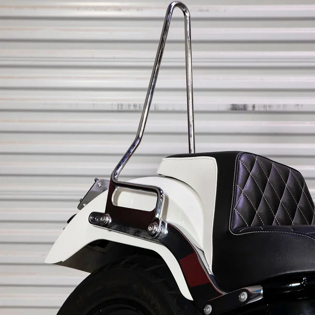 Biltwell Exfil sissy bar. Softail. Chrome