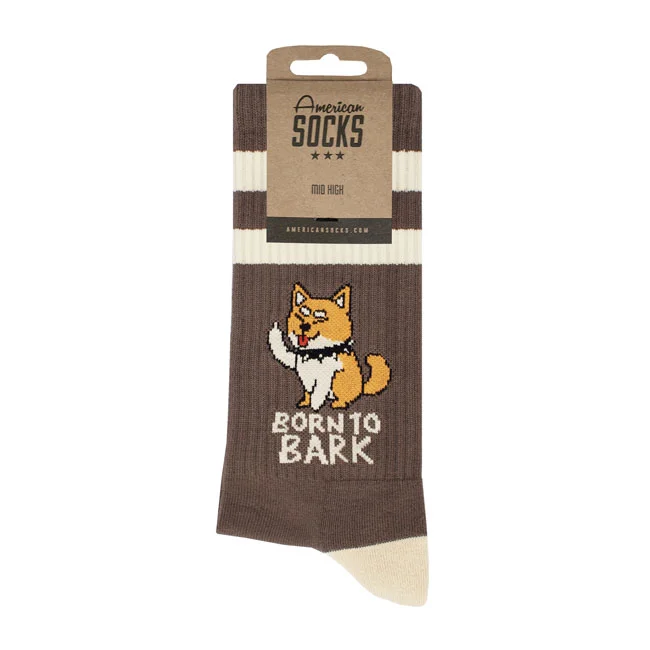 American Socks Socks Born to Bark Mid High socks