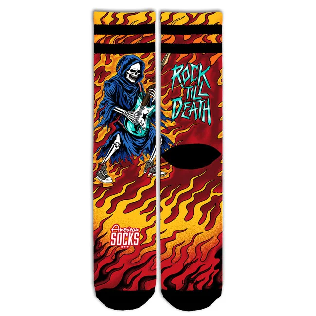 American Socks Socks Rock till death Mid High socks
