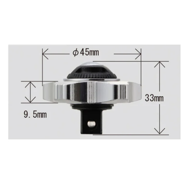 Daytona Quick finger ratchet 3/8" drive. Silver