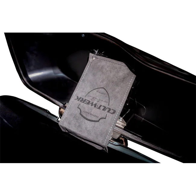Cult-Werk Extended saddlebag set. Gloss black