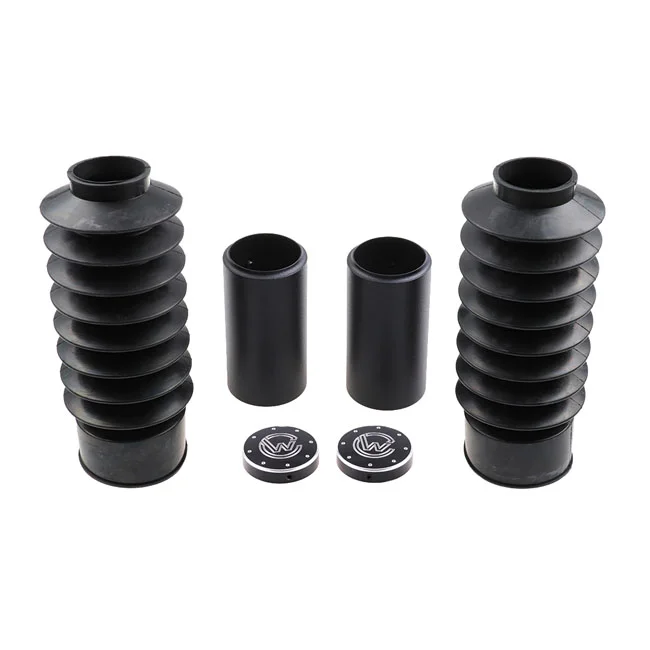 Cult-Werk 6-piece fork tube cover kit Medium. Gloss black