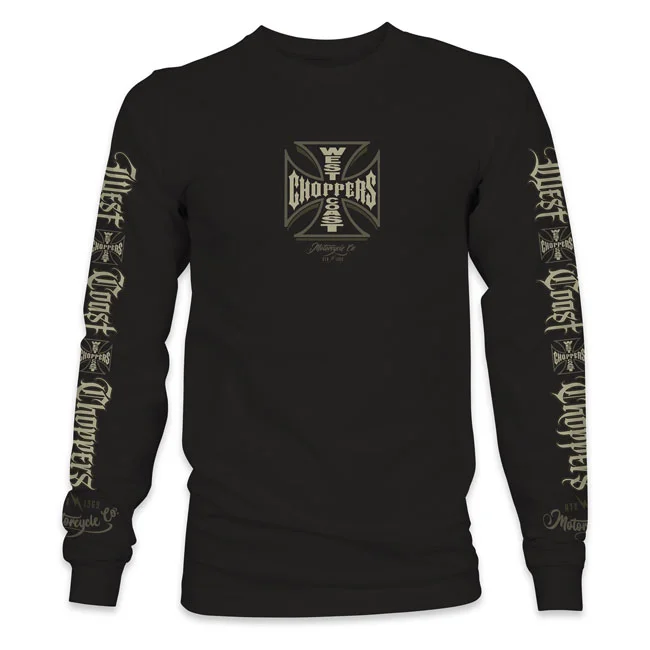 West Coast Choppers WCC Gangscript long sleeve black