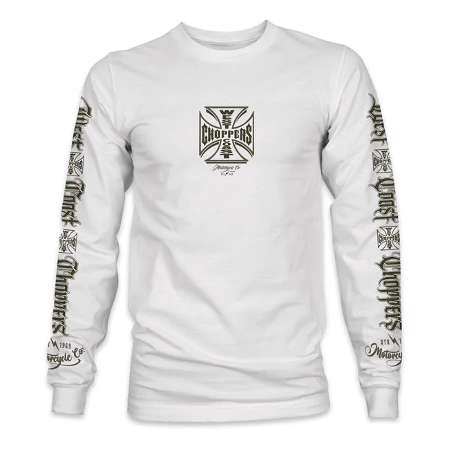 West Coast Choppers Gangscript long sleeve white