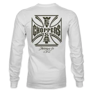 West Coast Choppers WCC Gangscript long sleeve white