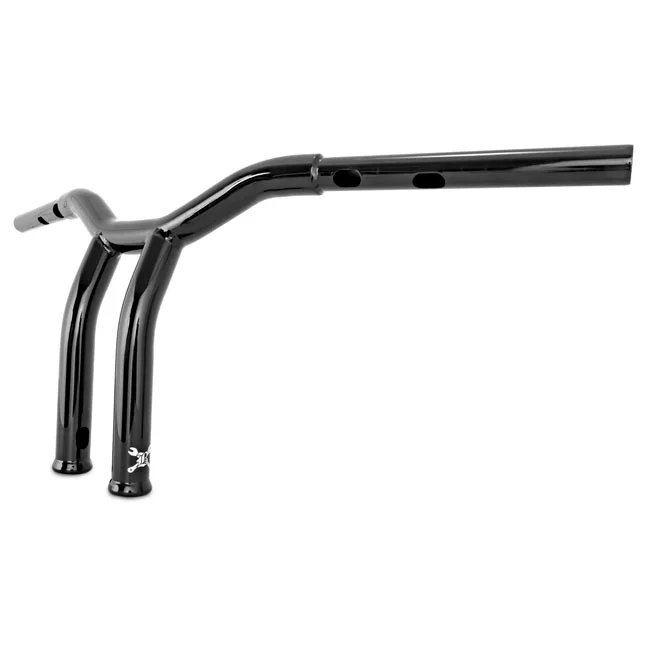 Burly Dominator raked 1-1/4" T-bar 10" rise. Gloss black