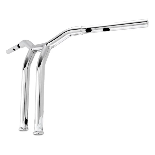 Burly Dominator raked 1-1/4" T-bar 14" rise. Chrome
