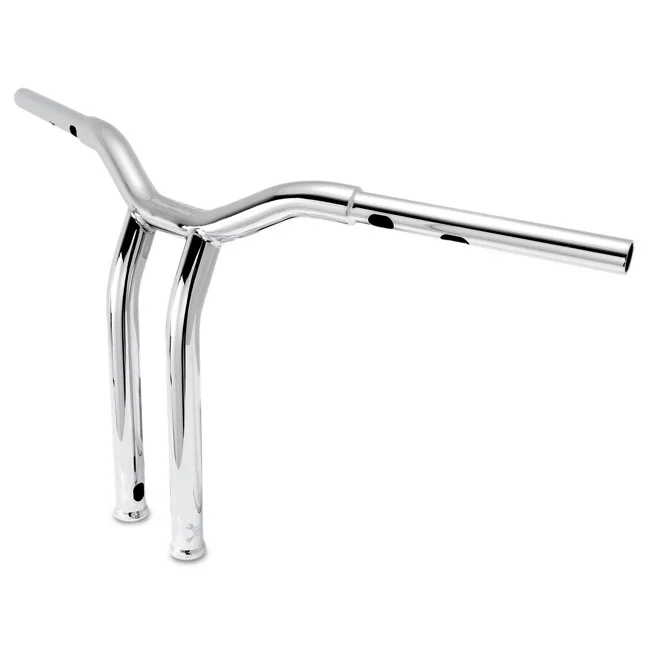 Burly Dominator raked 1-1/4" T-bar 14" rise. Chrome