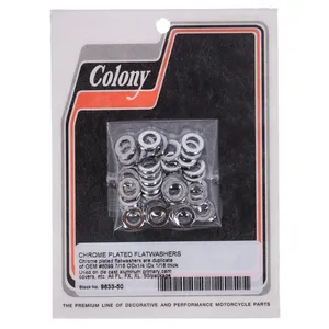 Colony Colony, Flatwashers 1/4" Chrome plated