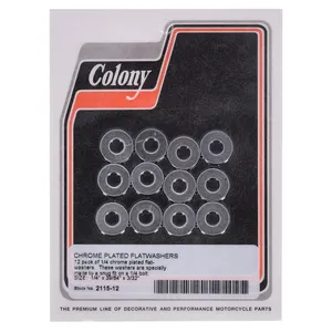 Colony Colony, Flatwashers 1/4" Chrome plated