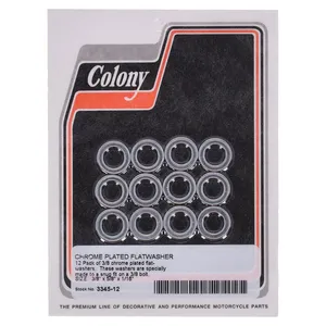 Colony Colony, Flatwashers 3/8" Chrome plated
