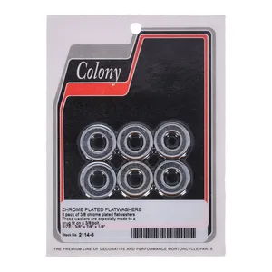 Colony Colony, Flatwashers 3/8" Chrome plated