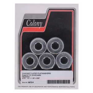 Colony Colony, Flatwashers 1/2" Chrome plated