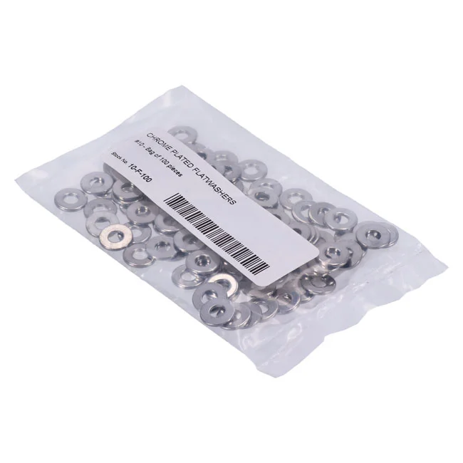 Colony Flatwashers #10 Chrome plated