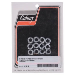 Colony Colony, Lockwashers 1/4" Chrome plated