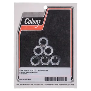 Colony Colony, Lockwashers 3/8" Chrome plated