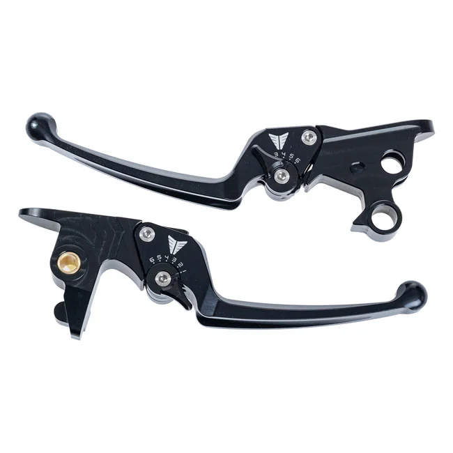 Müeller Müller, Adjustable Lever Set Gen1 Softail. Black