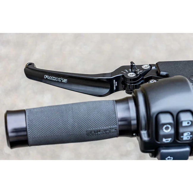 Rick's Motorcycles Classic brake & clutch lever set. Black