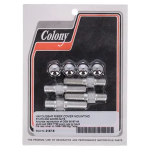 Colony Colony, Handlebar riser cover mounting kit. Chrome