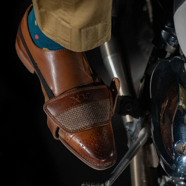 Tripmachine Trip Machine x DGR shoe protector cognac brown