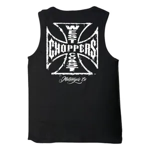 West Coast Choppers WCC Worn Cross tanktop black