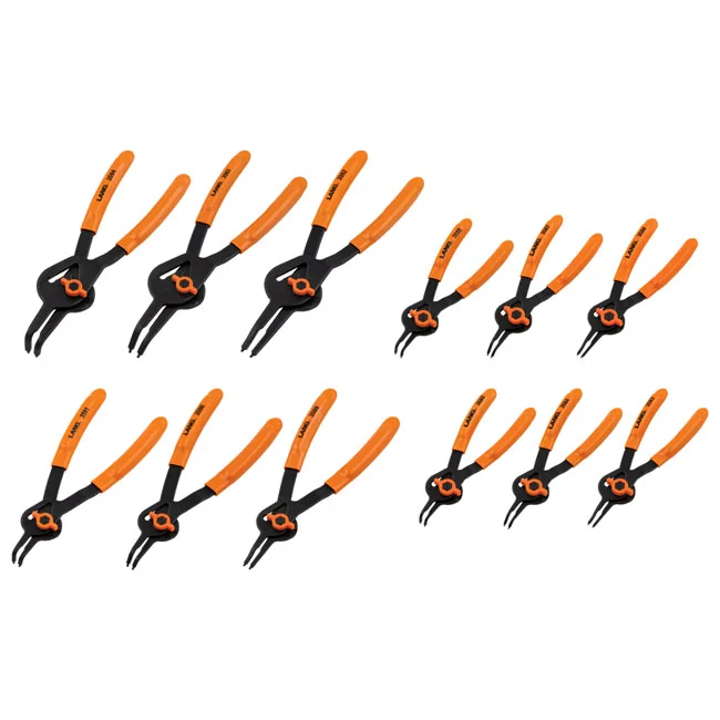 Lang Tools V-Notch conv. int/ext ret. ring pliers. 12-pack