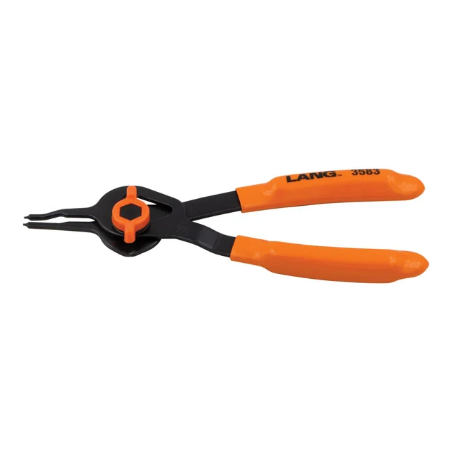 Lang Tools Int/ext. V-Notch ret. ring pliers. 1mm tips / 0deg