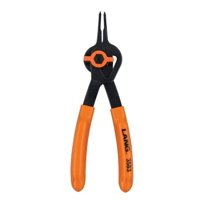Lang Tools Int/ext. V-Notch ret. ring pliers. 1mm tips / 0deg