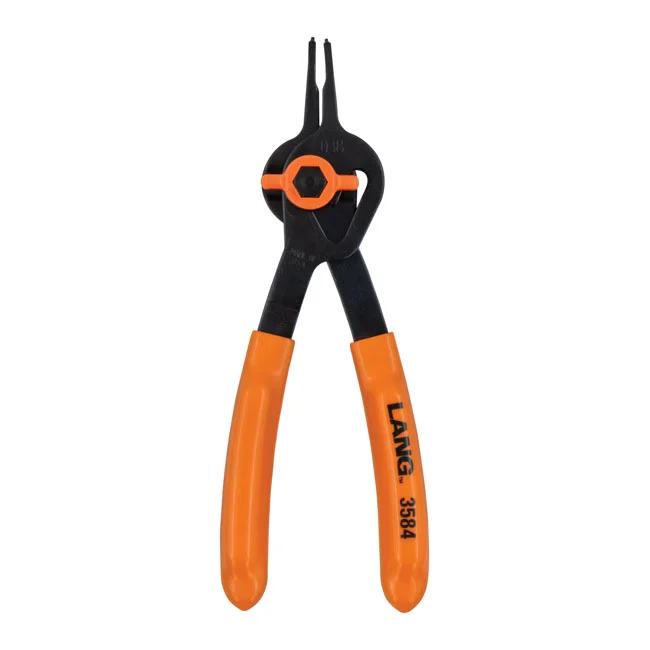 Lang Tools Int/ext. V-Notch ret. ring pliers. 1mm tips / 45deg