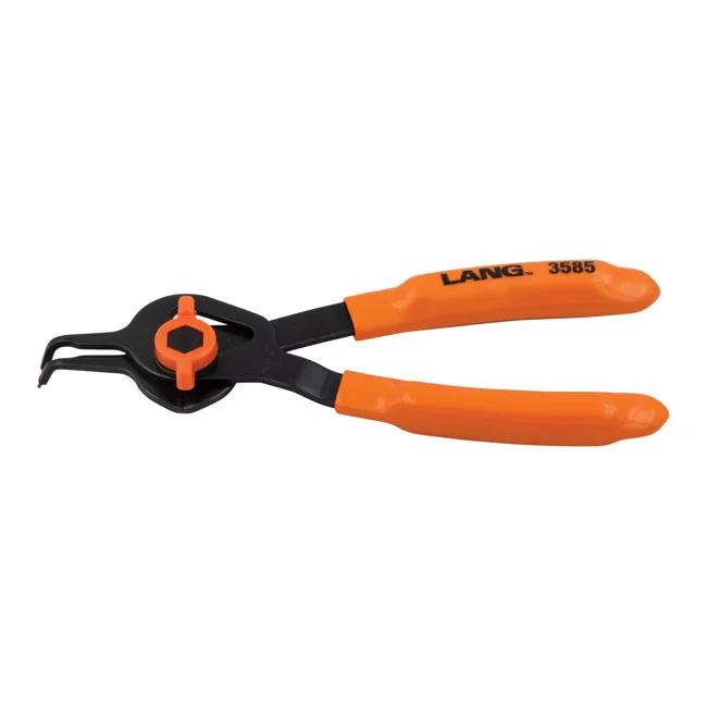 Lang Tools Int/ext. V-Notch ret. ring pliers. 1mm tips / 90deg