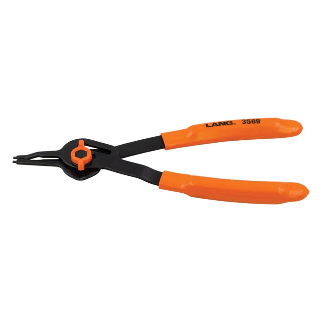 Lang Tools Int/ext. V-Notch ret. ring pliers. 1.8mm tips / 0deg