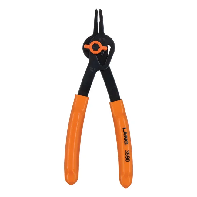 Lang Tools Int/ext. V-Notch ret. ring pliers. 1.8mm tips / 45deg