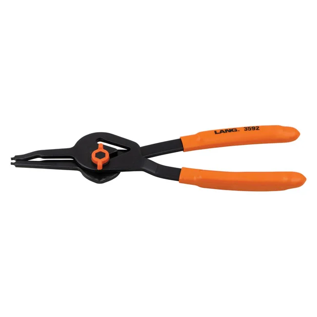 Lang Tools Int/ext. V-Notch ret. ring pliers. 2.3mm tips / 0deg
