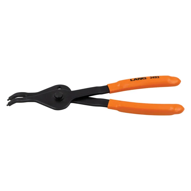 Lang Tools Int/ext. V-Notch ret. ring pliers. 2.3mm tips / 45deg