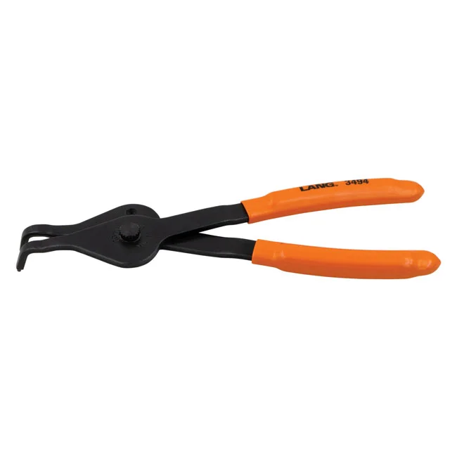 Lang Tools Int/ext. V-Notch ret. ring pliers. 2.3mm tips / 90deg